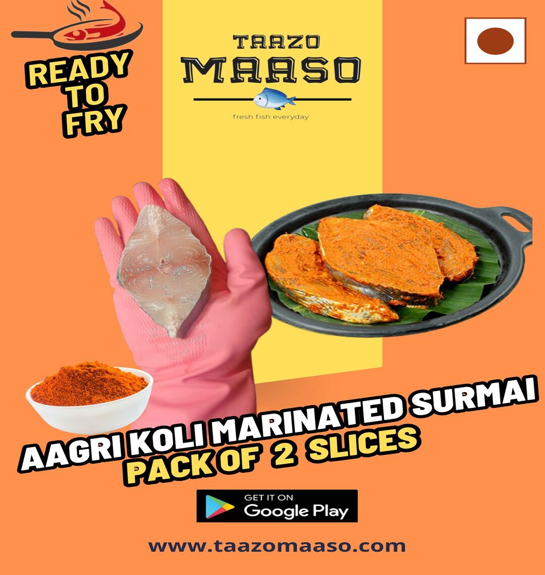 Aagri koli Surmai Med. size<br><b style="color:red; font-size:15px">Per: Pack of 2 slices</b>
